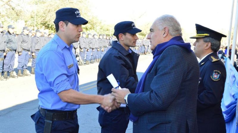 Gutiérrez en la celebración por los 193 años de la Policía