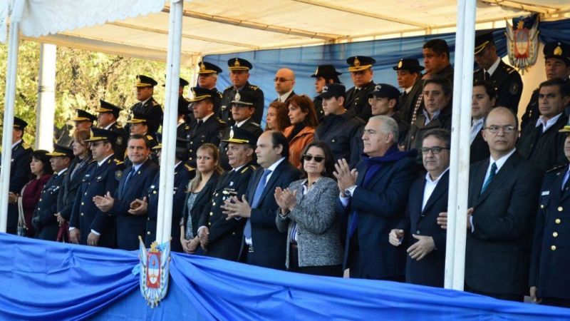 Gutiérrez en la celebración por los 193 años de la Policía