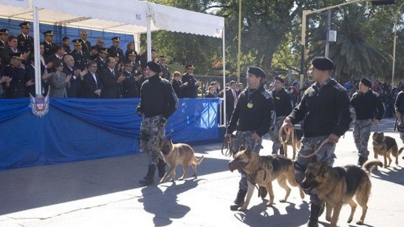 Corpacci presidió el acto por el aniversario de la Policía Provincial