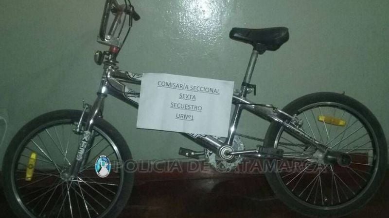 Secuestran una bicicleta