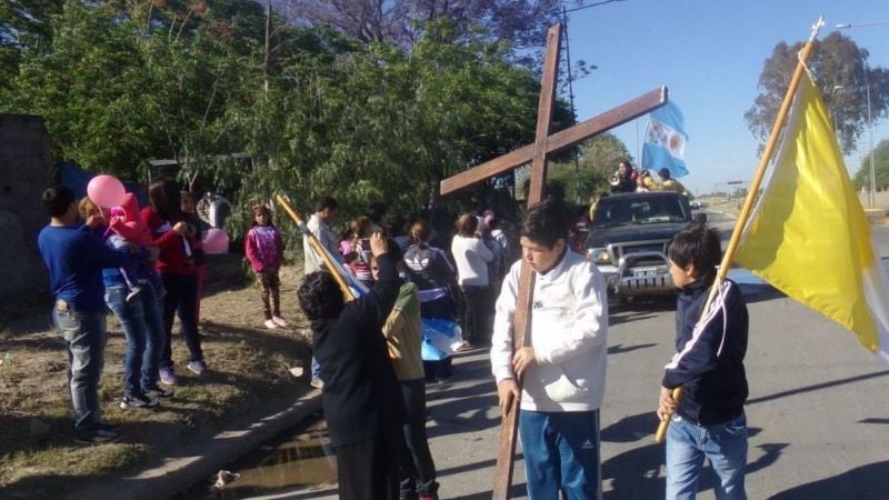Misa y procesión en el Oratorio Divino Niño Jesús