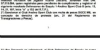 LA RESOLUCIÓN, dando ganador el partido a Defensores por 1 a 0.