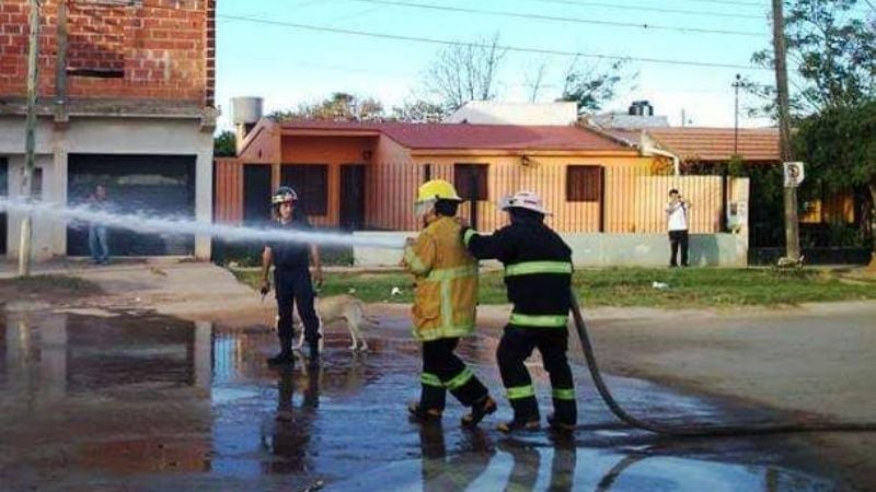 Recreo: principio de incendio en una vivienda