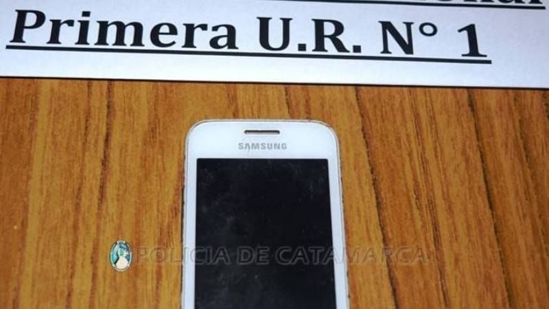 Celular secuestrado en Comisaría Primera