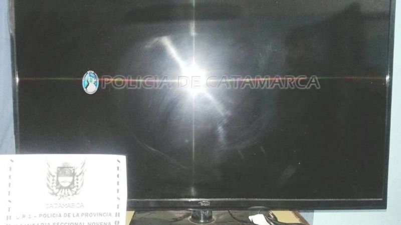 Recuperaron un televisor Led en el sur de la Capital