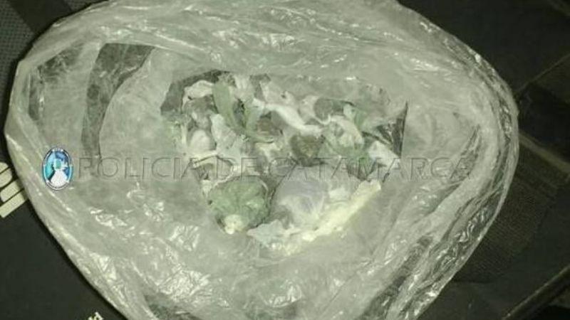 Secuestraron medio kilo de marihuana en Tinogasta