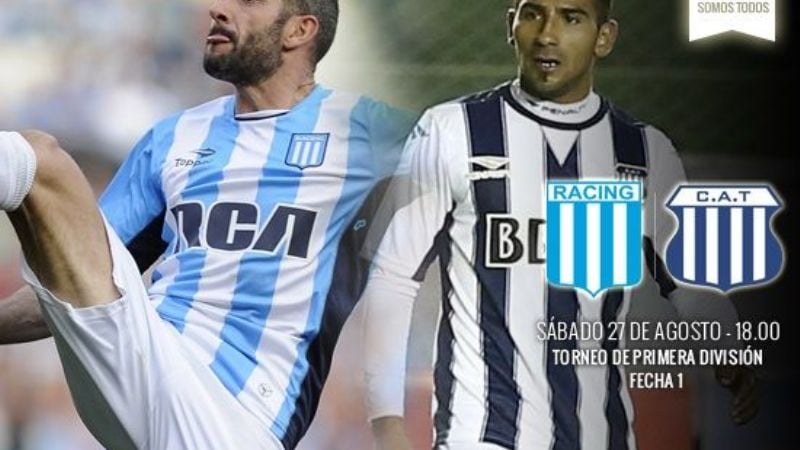 Racing-Talleres y San Lorenzo San Martín, lo más atractivo por TV