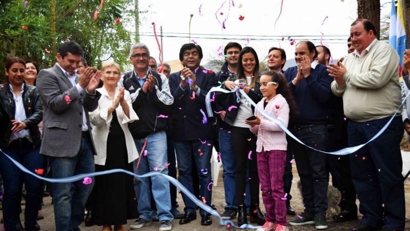 Inauguraron obra de asfalto en el Callejón Hondo de FME