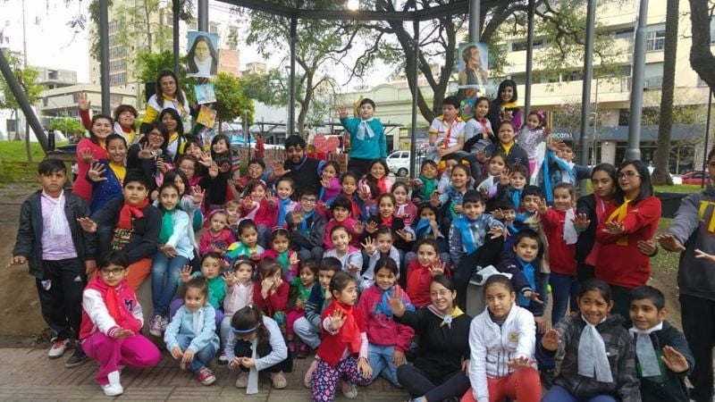 Colorida jornada de niños y adolescentes misioneros