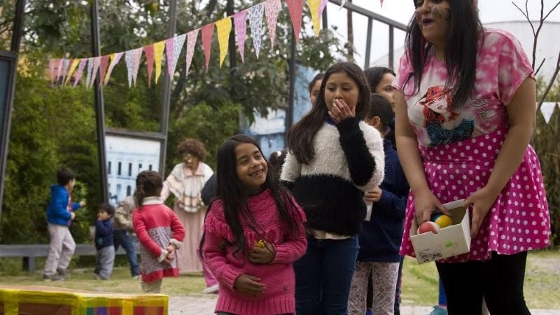 Los chicos pasaron una tarde plena de alegría en la Casa de la Cultura