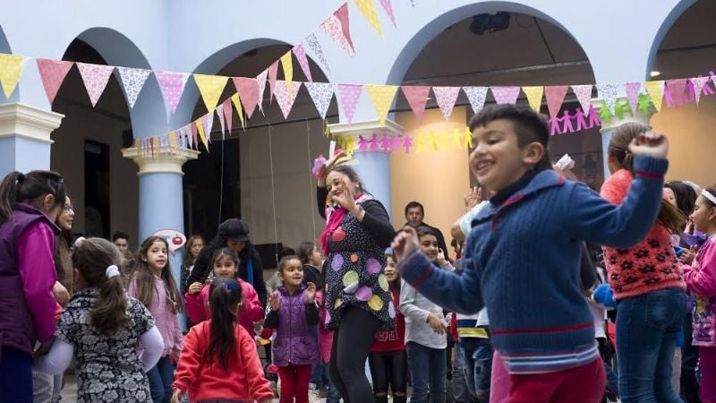 Los chicos pasaron una tarde plena de alegría en la Casa de la Cultura