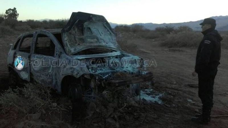 Se incendió un auto en Fiambalá