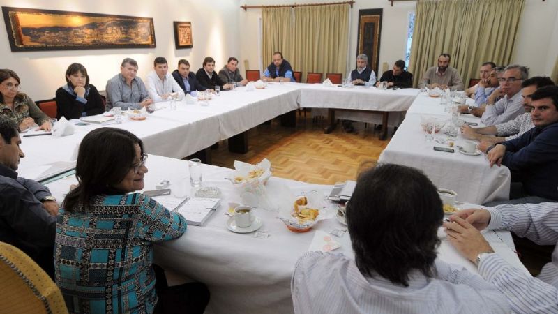 Corpacci se reunió con sus ministros