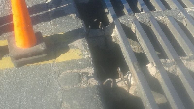 Robaron riel en medio de la ruta que podría haber provocado fatalidades