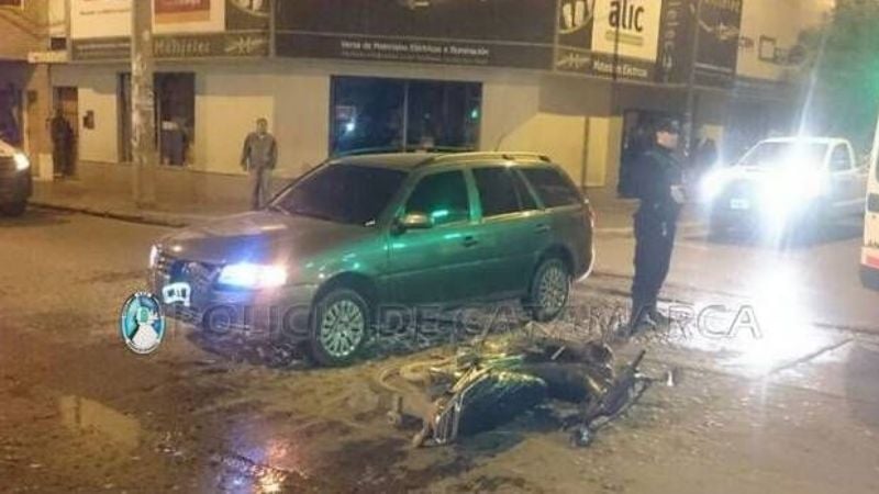 Motociclistas heridos tras un choque en el centro