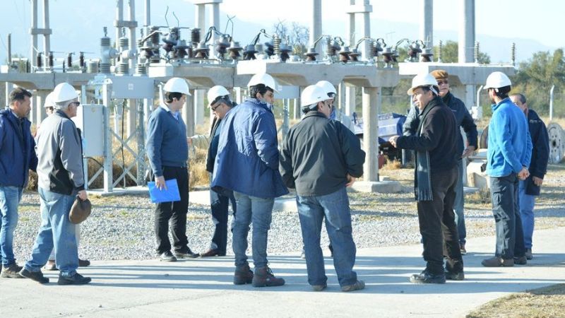 Importantes avances en la línea eléctrica Divisaderos-Valle Viejo