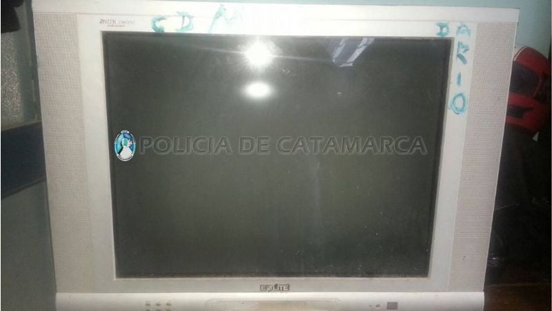 Secuestran un televisor