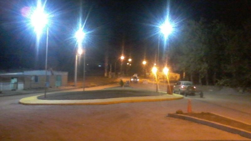 Está casi lista la rotonda al ingreso de El Alto