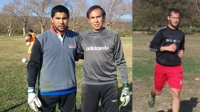 Los arqueros Fernández y Pihuala, y “Nico” Luna en el “Sagrado”