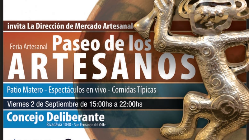 Este viernes, se realiza tercera jornada de la Feria de los Artesanos