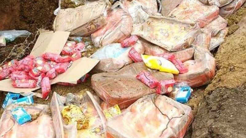 Incineraron pollos y mercadería secuestrada