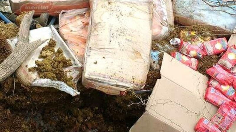 Incineraron pollos y mercadería secuestrada