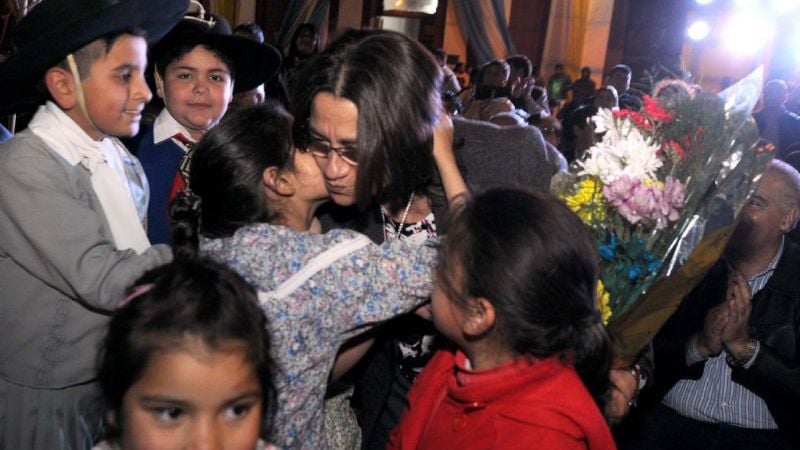Día de fiesta en El Alto con la visita de Lucía
