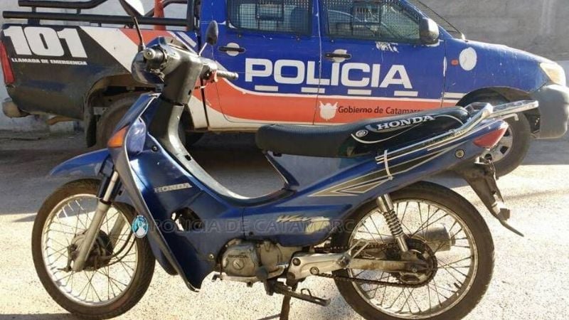 Recuperan una moto robada en la Capital