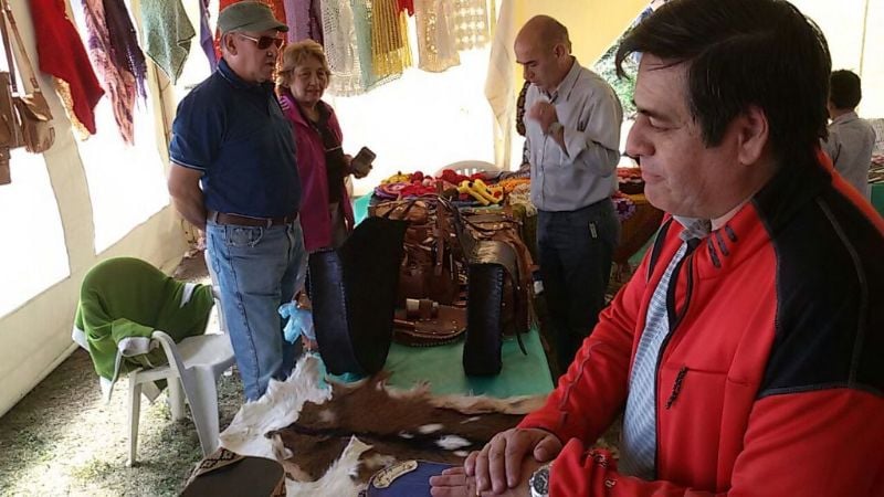 Rivera en la Cuarta Feria Artesanal Amadores