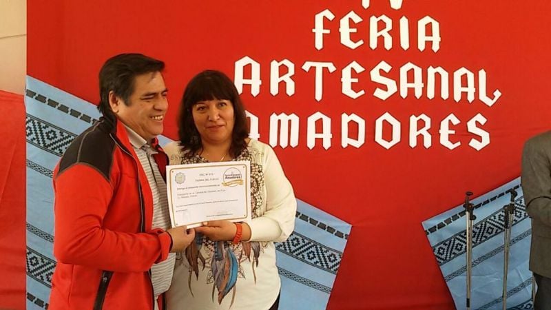Rivera en la Cuarta Feria Artesanal Amadores
