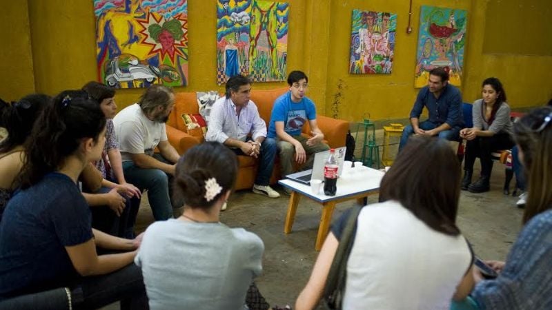 Reuniones de trabajo con emprendedores culturales