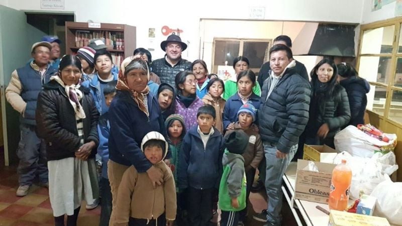 El senador Liquín recorrió Antofagasta de la Sierra y celebró el Día del Niño