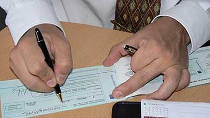 Robaron chequera del Ministerio de Obras Públicas