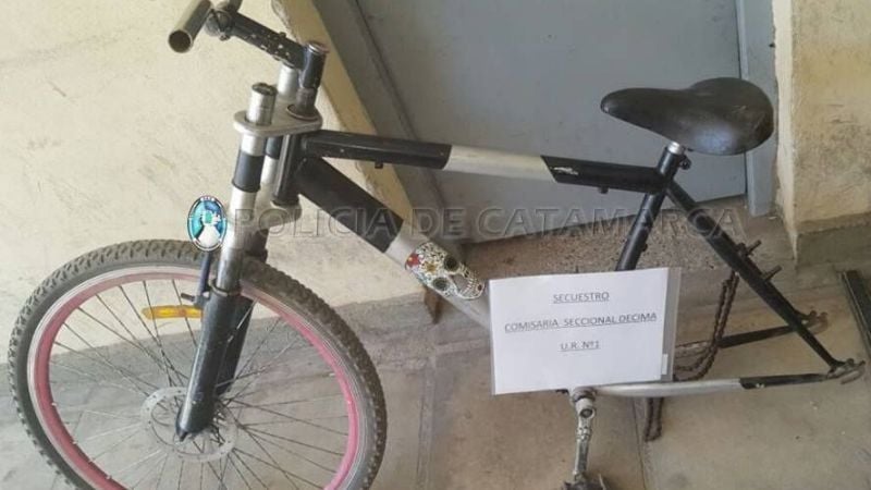 Secuestran una bicicleta abandonada en el sur de la Capital