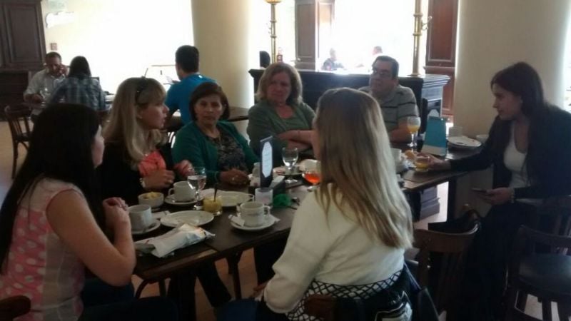 Docentes rurales festejaron su día con integrantes de la filial Racing Club Catamarca