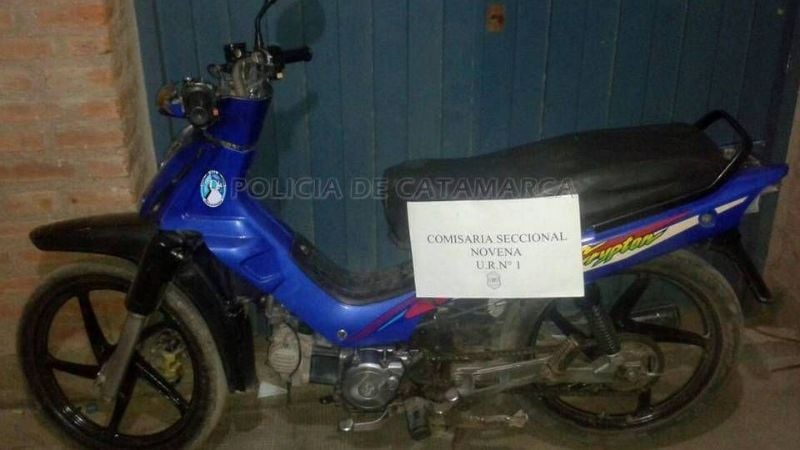 Secuestran una motocicleta en el sur de la Capital