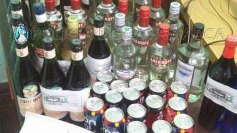 Secuestran gran cantidad de bebidas alcohólicas en El Rodeo