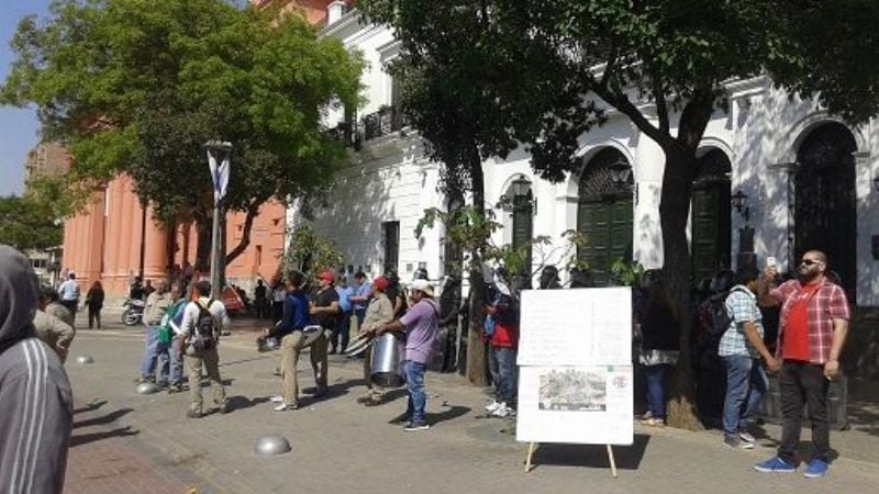 Discreta adhesión a la movilización gremial