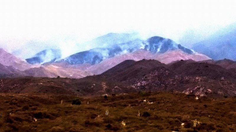 Incendio forestal en Pomán