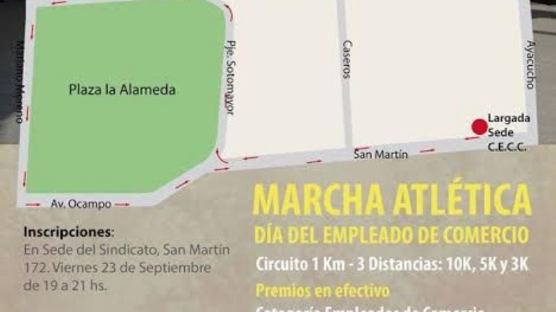Hoy inscriben para la clásica maratón de los empleados de comercio