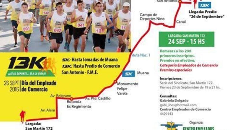 Hoy inscriben para la clásica maratón de los empleados de comercio