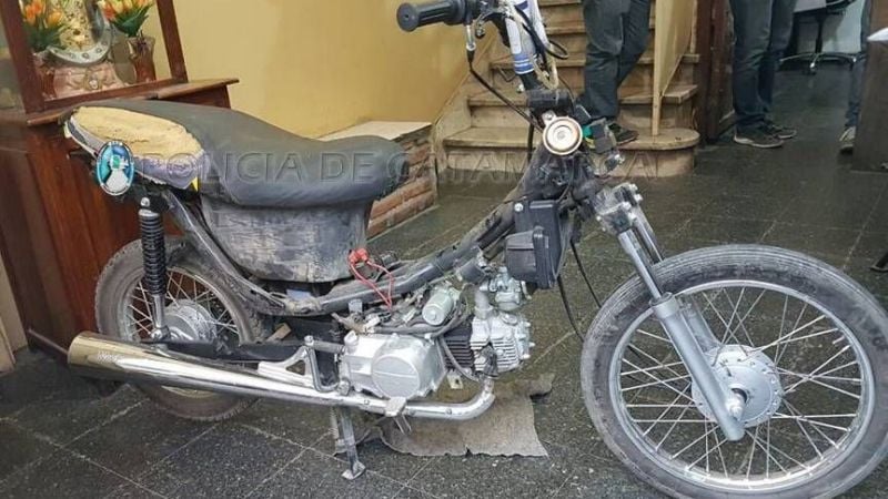 Recuperan moto robada