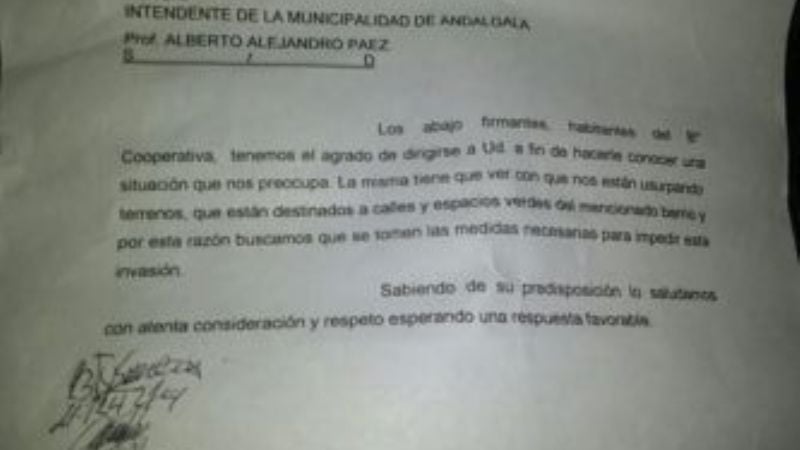 Preocupación por usurpación de terrenos en Andalgalá