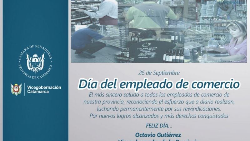El Senado saluda a los empleados de Comercio en su día