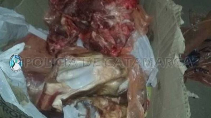 Secuestran carne en Los Varela