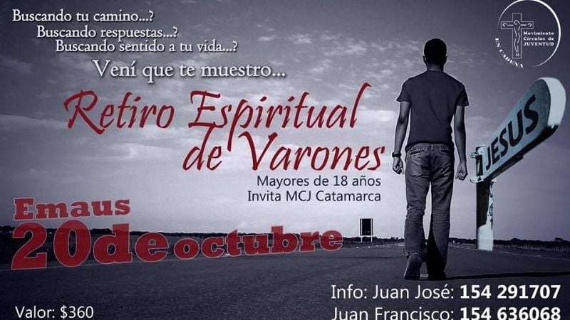 Invitan a retiro espiritual eslabón para varones