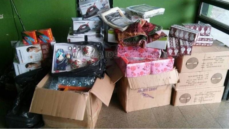 Secuestran mercadería ilegal en el puesto caminero El Portezuelo