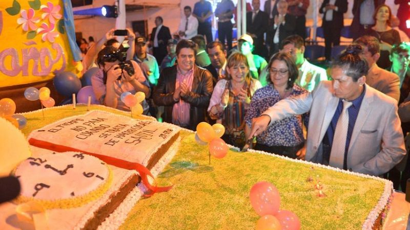 La Gobernadora inauguró nuevas obras en el 107º aniversario de Saujil