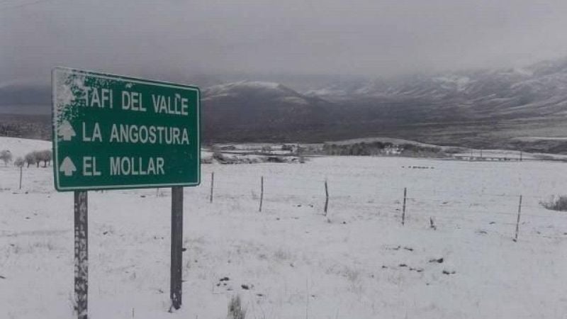 Santa María sin energía por la nieve