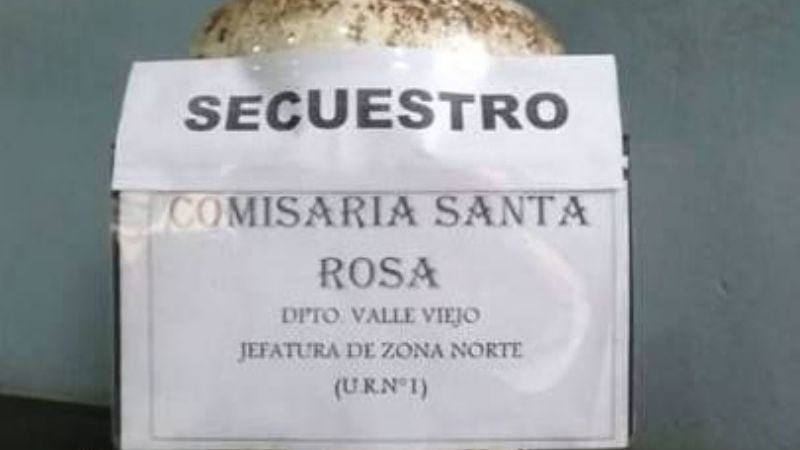 Recuperan una garrafa robada